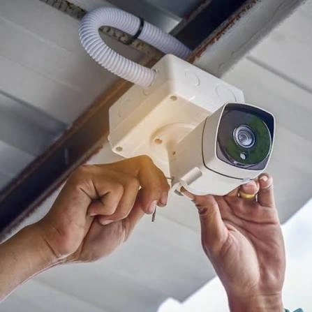 Instalación de una cámara de videovigilancia